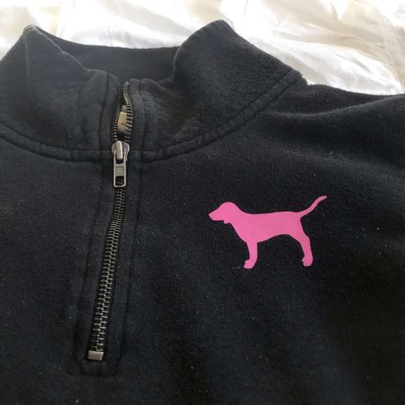 Pink Victoria’s Secret black & pink pullover size XS - Picture 3 of 8